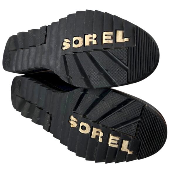 SOREL Harlow Chelsea Waterproof Leather Ankle Booties in Black Women’s 7.5 - Picture 11 of 13